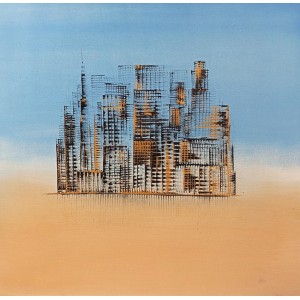 Irtiza Kazmi, 30 x 30 inches, Acrylics on Canvas, Landscape Painting, AC-IRTK-067